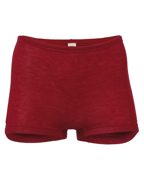 Trosor i 70/30 ekologisk merinoull/silke - Röd