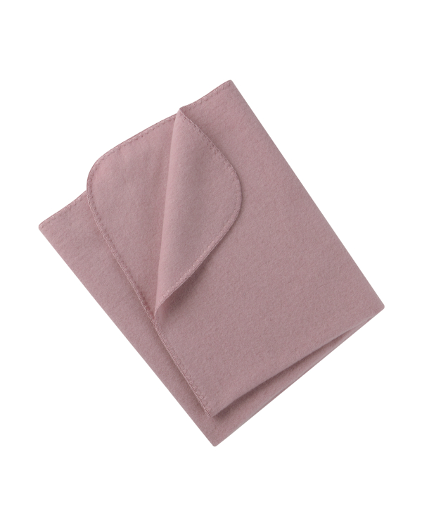 Ullfleecefilt - 100 % ekologisk merinoull - Rosewood