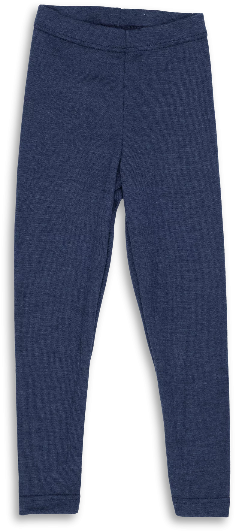 Barnleggings i 70/30 ekologisk merinoull/silke – Marinblå