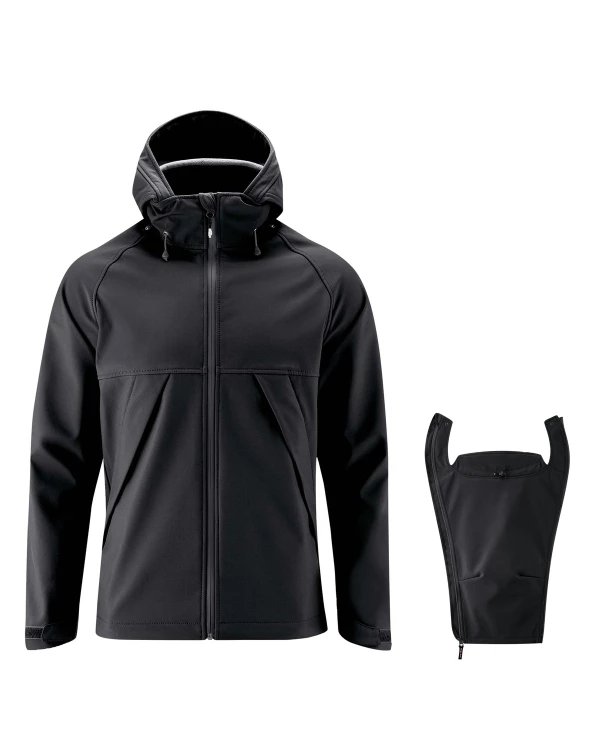 Mamalila – Softshell Babywearing Jacket for Men Allrounder - Svart