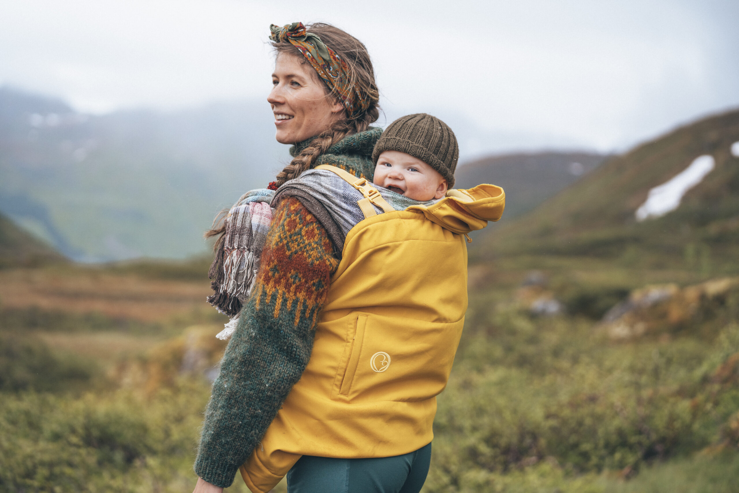 Softshell Babywearing Cover Allrounder - Regn/Vindskydd