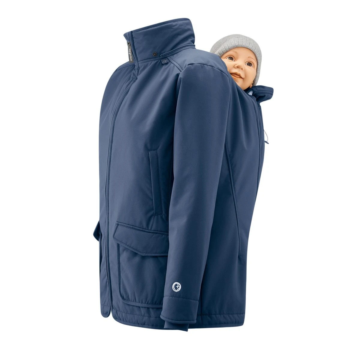 Allweather Babywearing Jacket Cosy Allrounder - Navy - Medium - Mamalila - Bild 9
