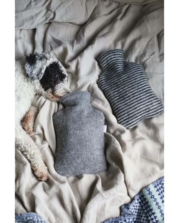 Varmvattenflaska 2 liter - Ullöverdrag - Lapuan Kankurit - Grå