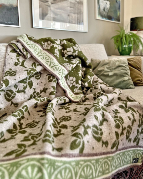 Alternativ vy av Ullfilt JUGEND - 100 % lammull - Grön - Kerstin Landström Design