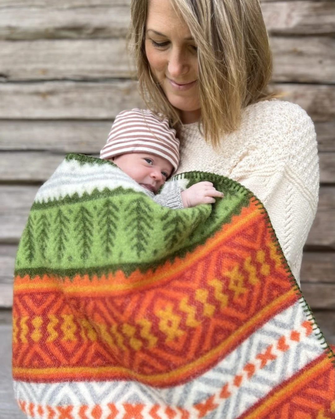 Barnfilt MORA - 100 % lammull - Kerstin Landström Design