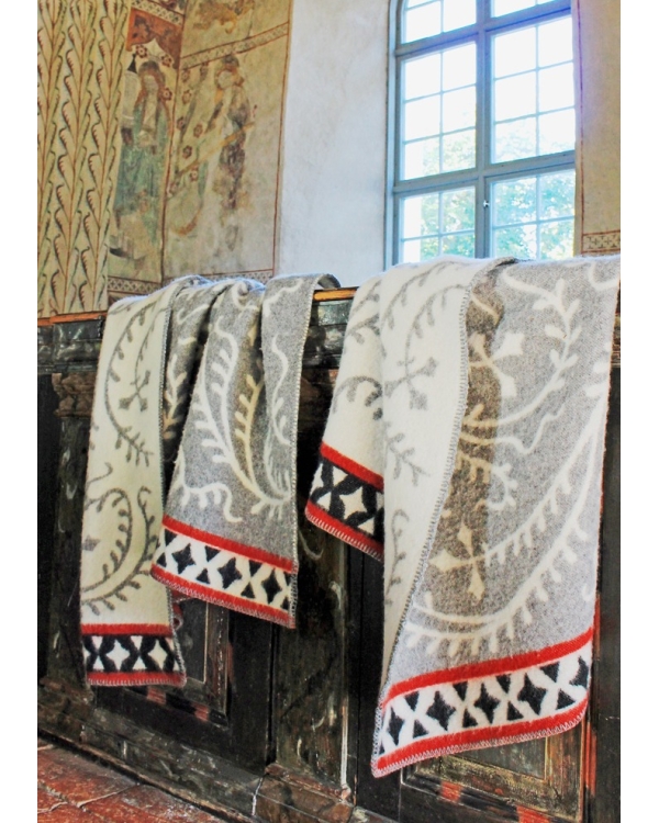 Ullfilt ALBERTUS – 100 % ekologisk lammull – Ljusgrå – Kerstin Landström Design