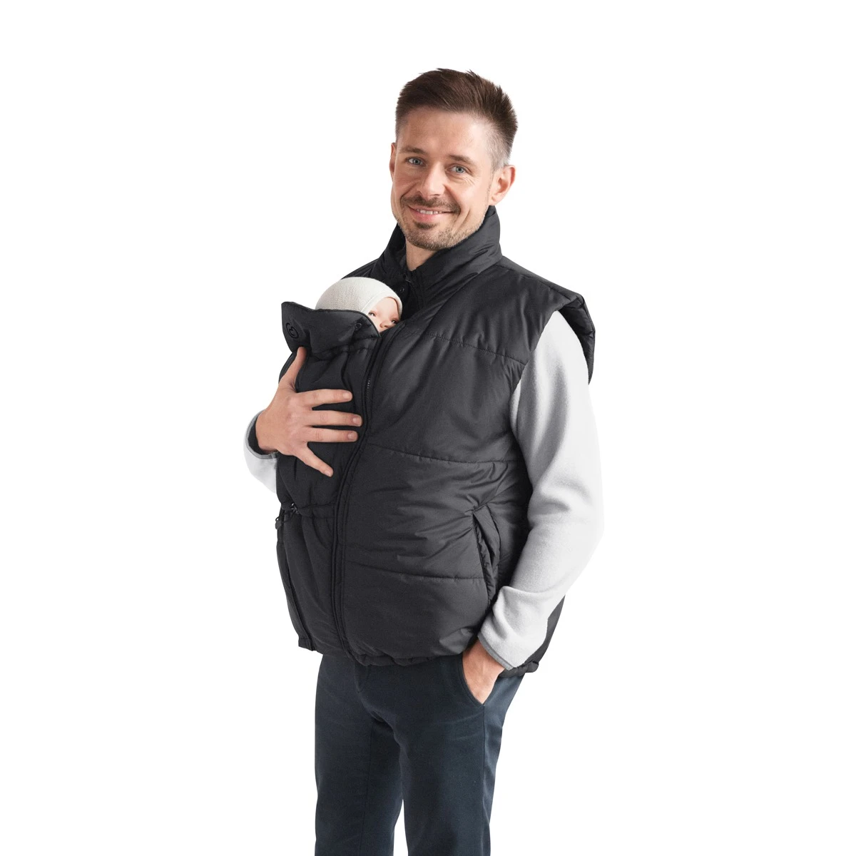 Babywearing vest - Stockholm - Black - Unisex - Mamalila - Bild 7