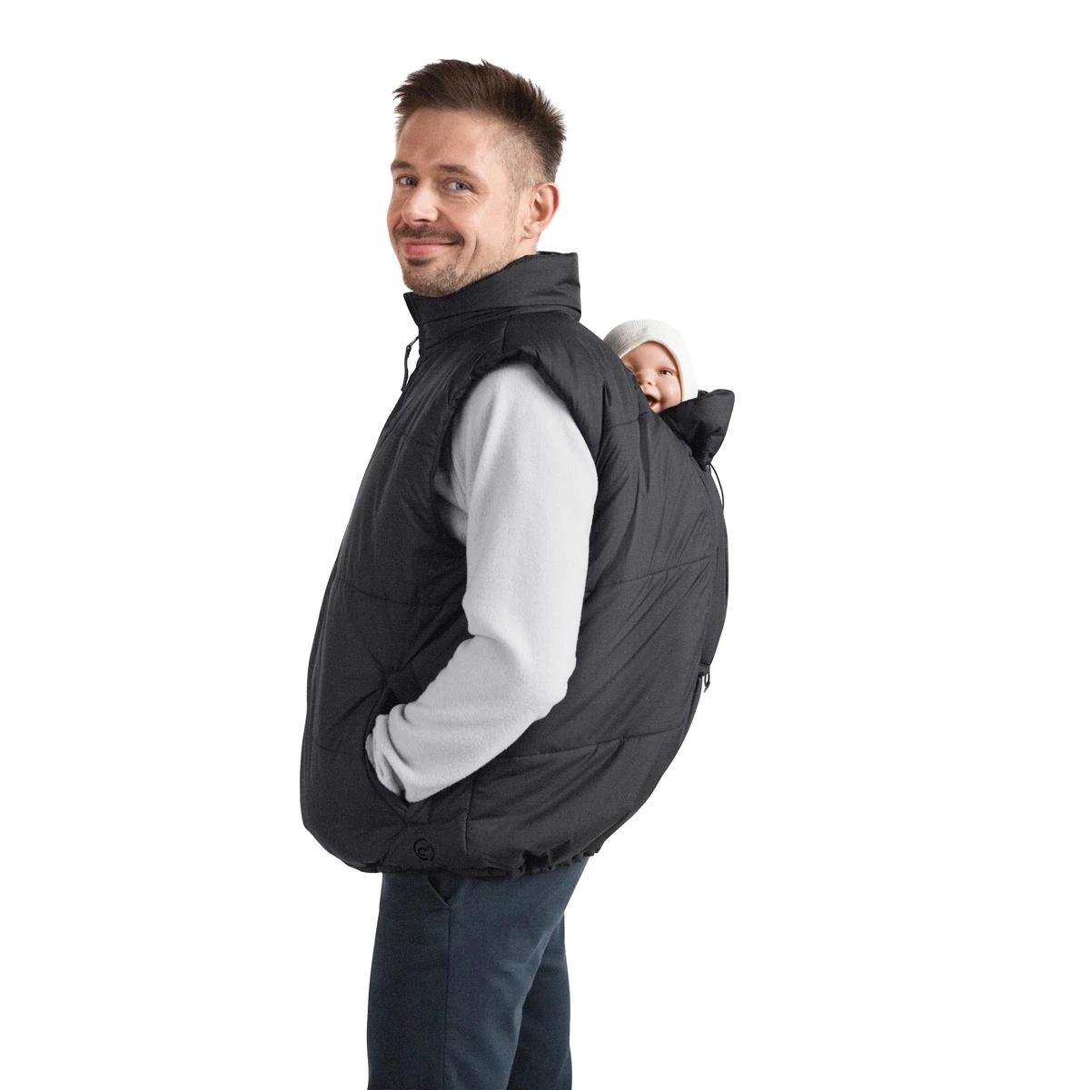 Babywearing vest - Stockholm - Black - Unisex - Mamalila - Bild 2