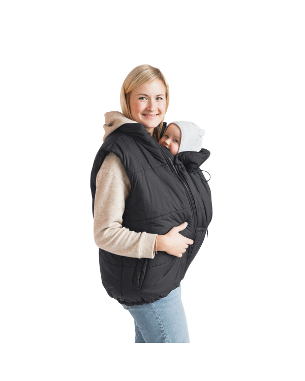Babywearing vest - Stockholm - Black - Unisex - Mamalila