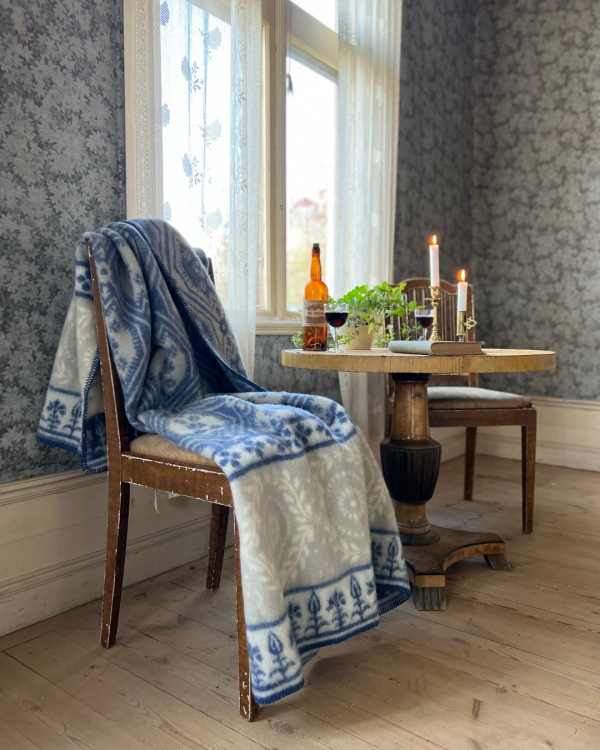 Ullfilt BLÅKLINT – 100 % ekologisk lammull – Kerstin Landström Design