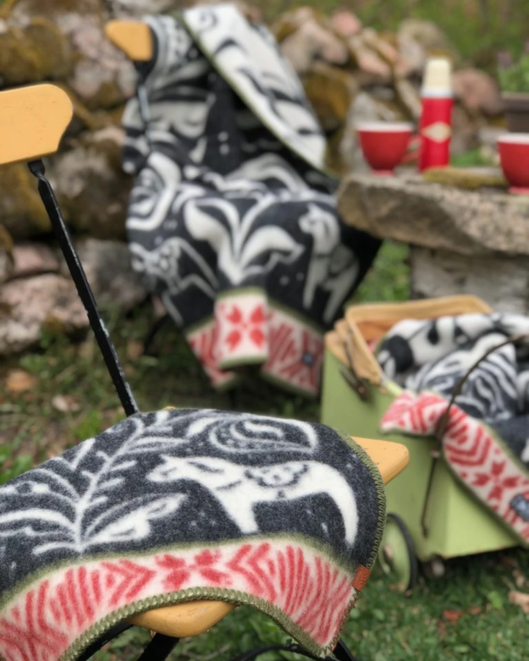 Sittunderlag DALARNA – 100 % lammull - Kerstin Landström Design - Bild 2