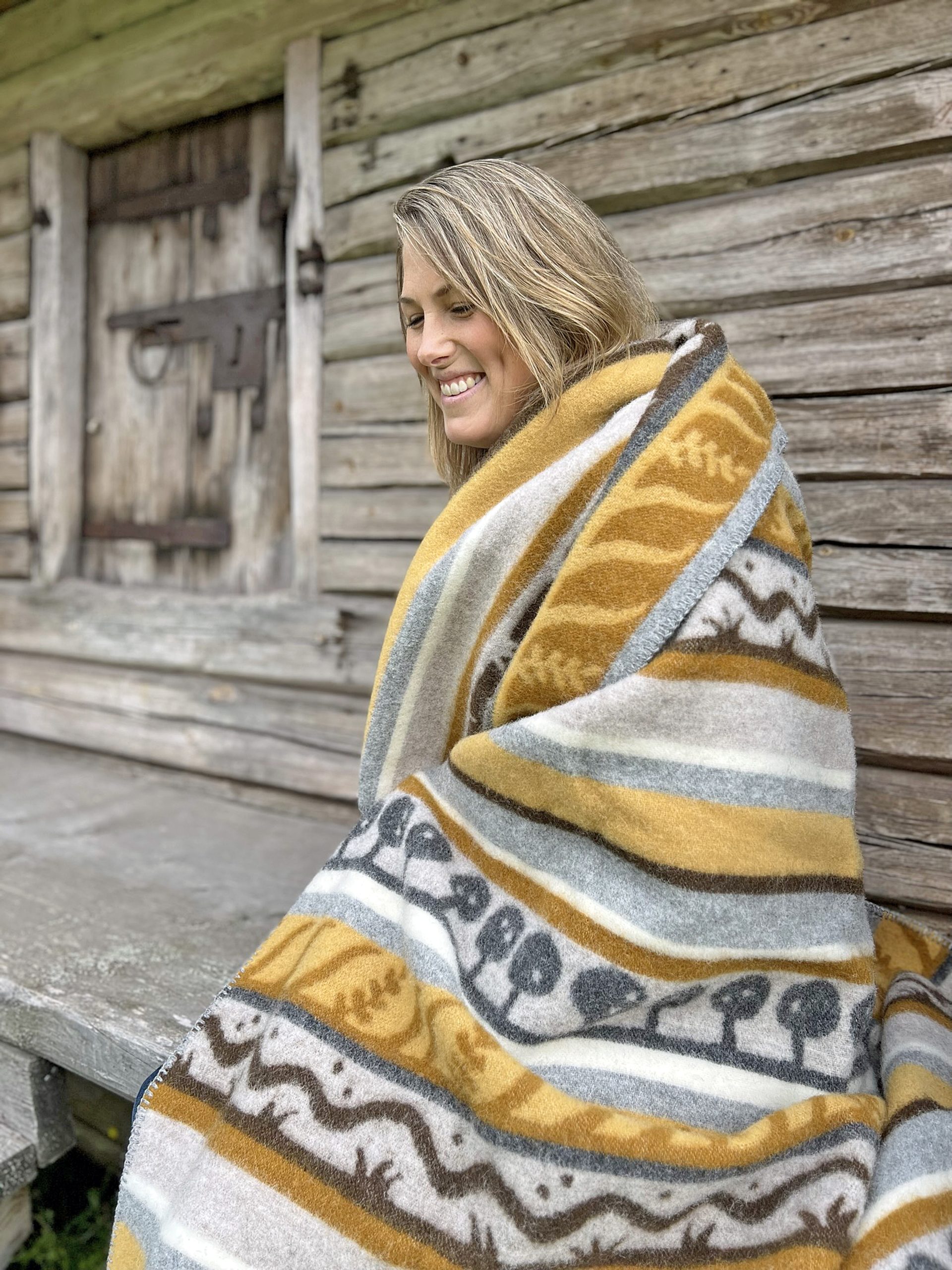 Ullfilt ÖSTERLEN – HÖST – 100 % ekologisk lammull – Kerstin Landström Design - Bild 2