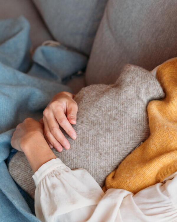 Varmvattenflaska 2 liter - Ullöverdrag - Lapuan Kankurit - Beigemelerad