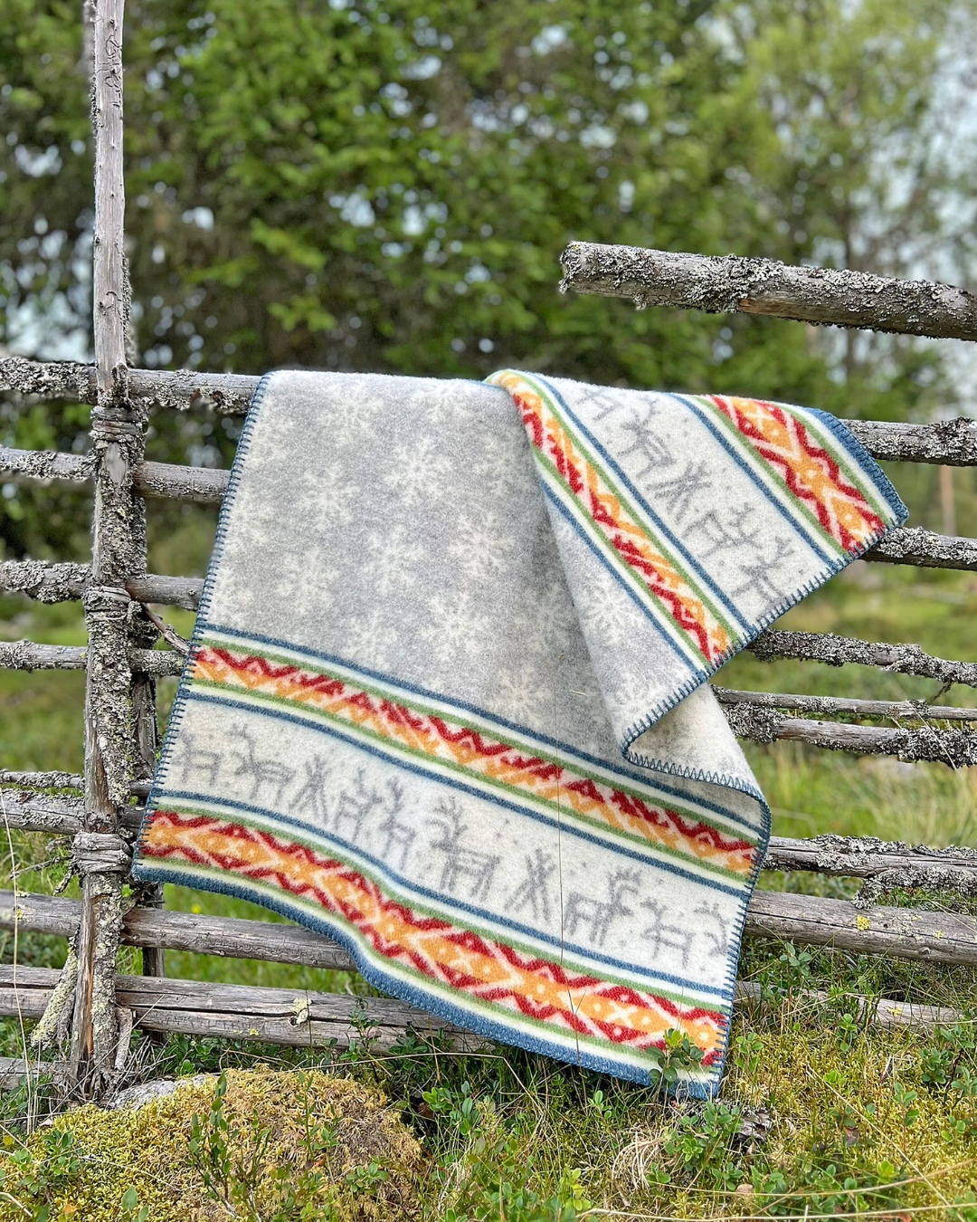 Barnfilt LAPONIA -100 % lammull - Kerstin Landström Design