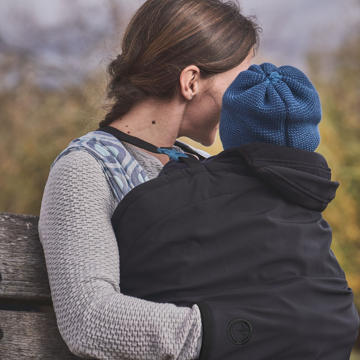 Softshell Babywearing Cover Allrounder - Regn/Vindskydd - Bild 6
