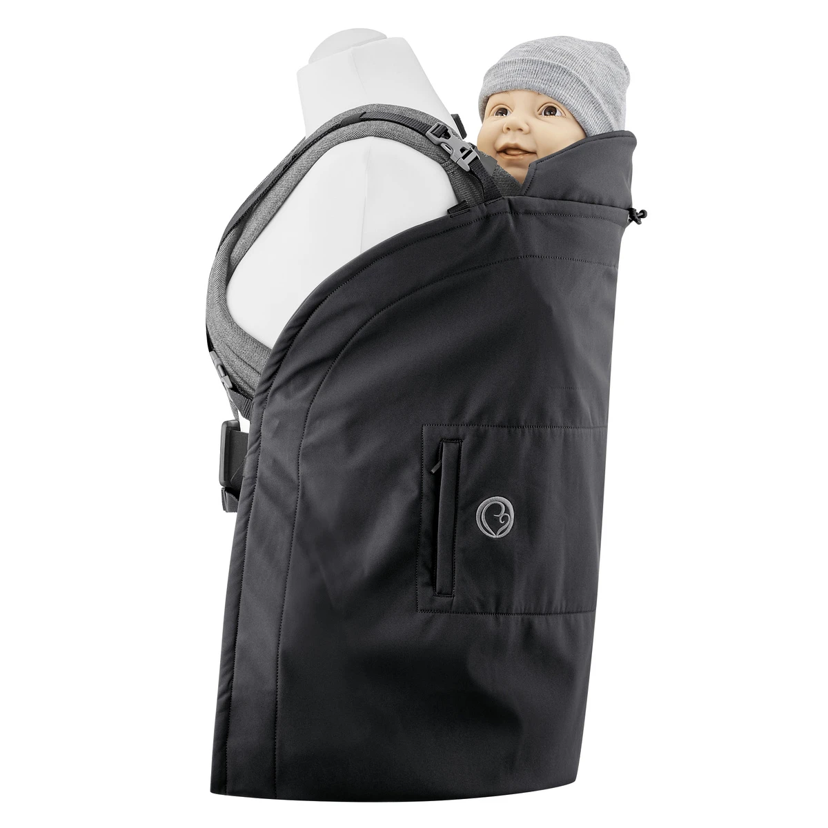 Softshell Babywearing Cover Allrounder - Regn/Vindskydd - Bild 7