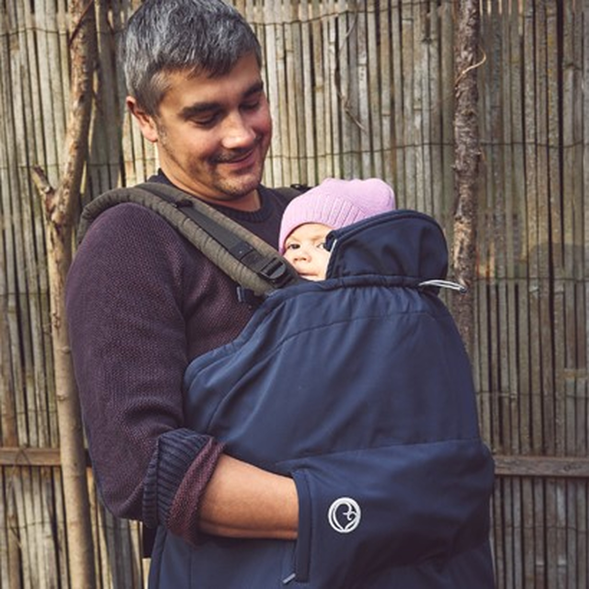 Softshell Babywearing Cover Allrounder - Regn/Vindskydd - Bild 3