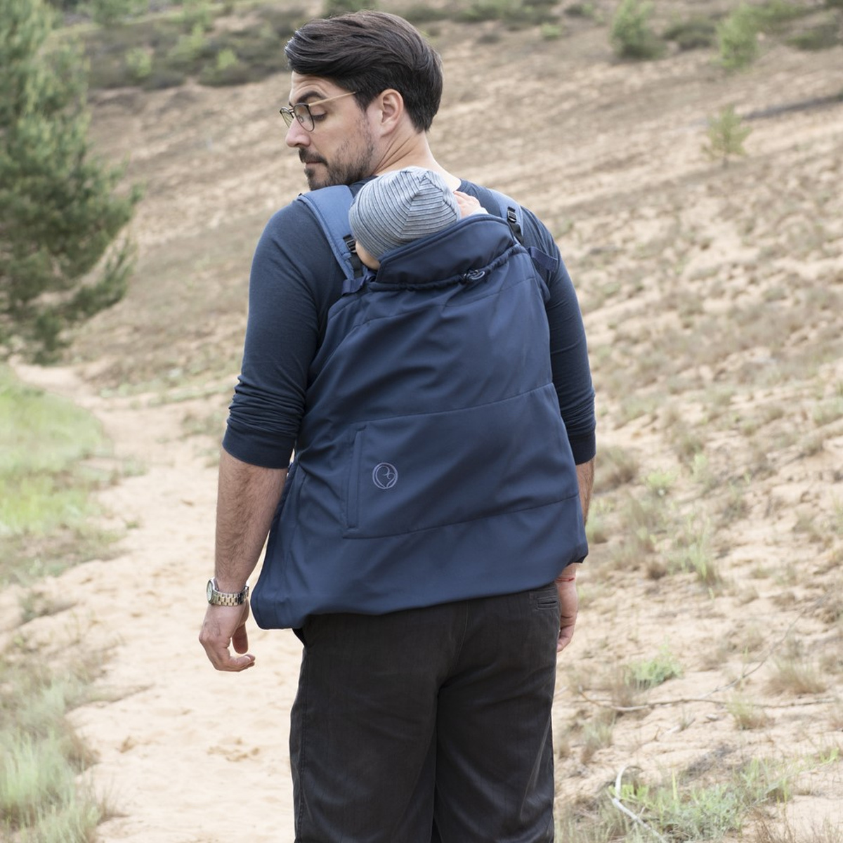 Softshell Babywearing Cover Allrounder - Regn/Vindskydd - Bild 5