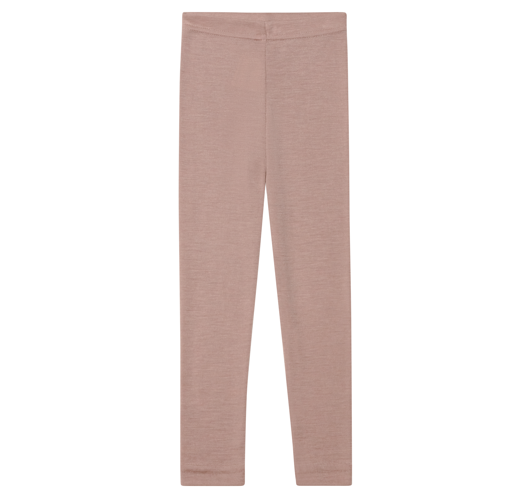 Barnleggings i 70/30 ekologisk merinoull/silke - Dusty Rose