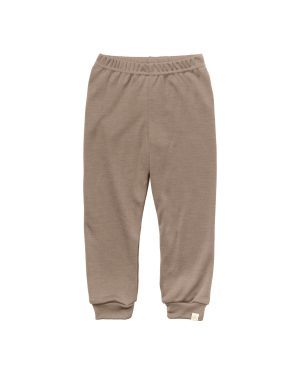 Joggingbyxa i 70/30 ekologisk merinoull/silke - Sand