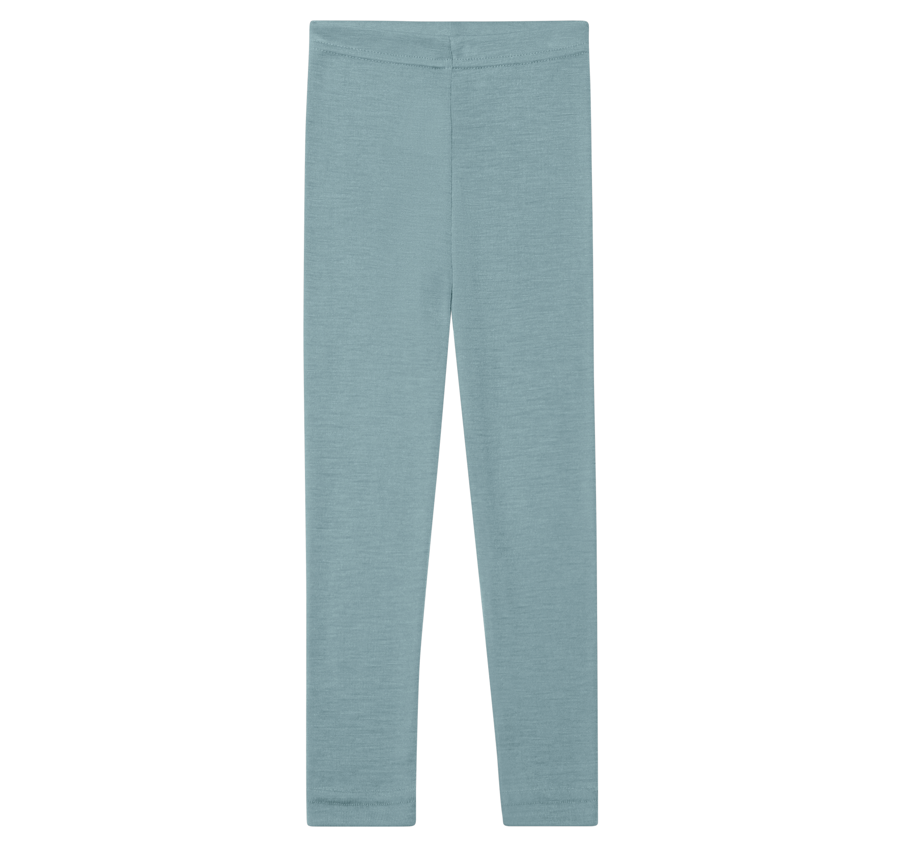 Barnleggings i 70/30 ekologisk merinoull/silke - Mountain Blue