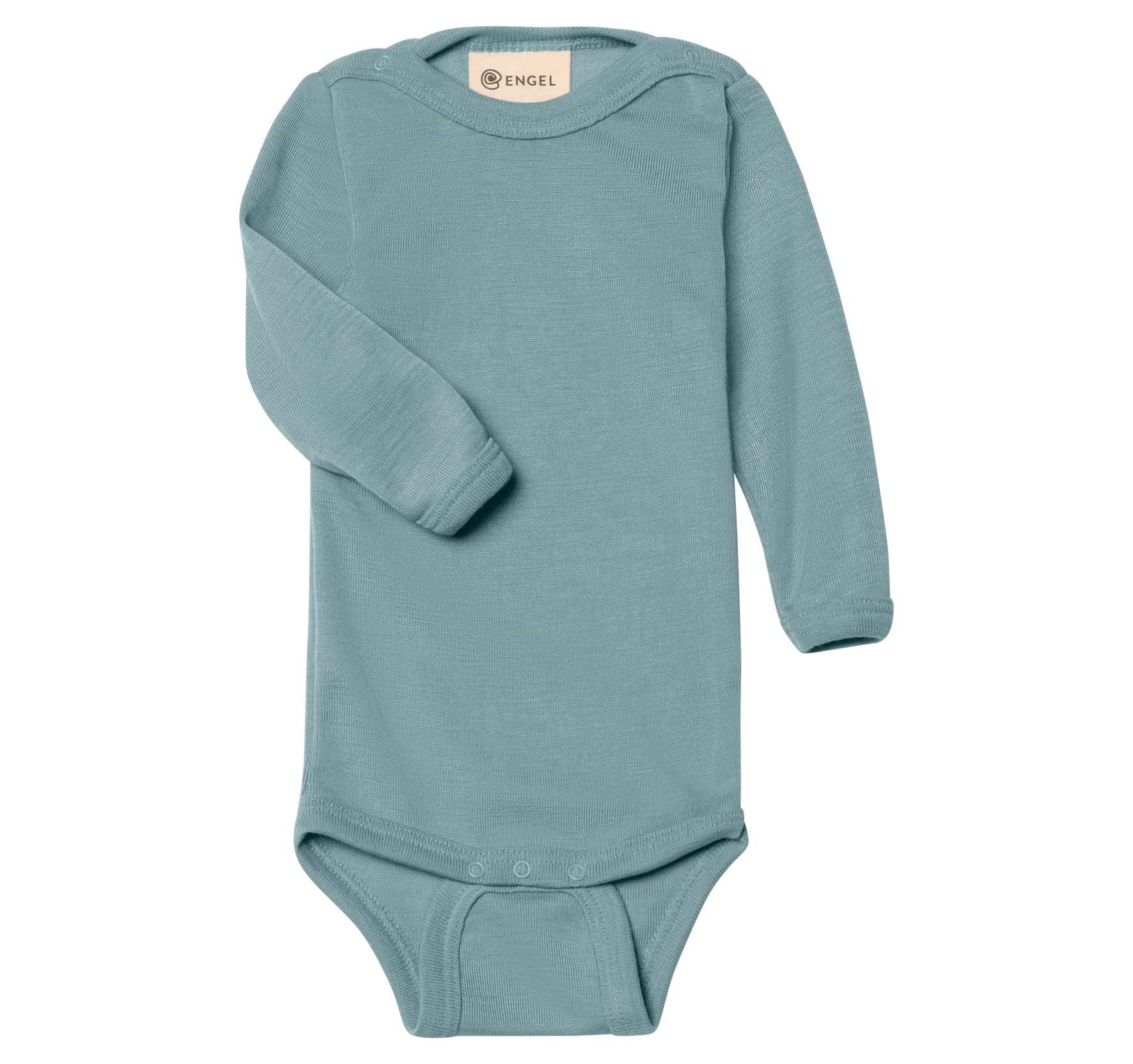Body i 70/30 ekologisk merinoull/silke - Mountain Blue