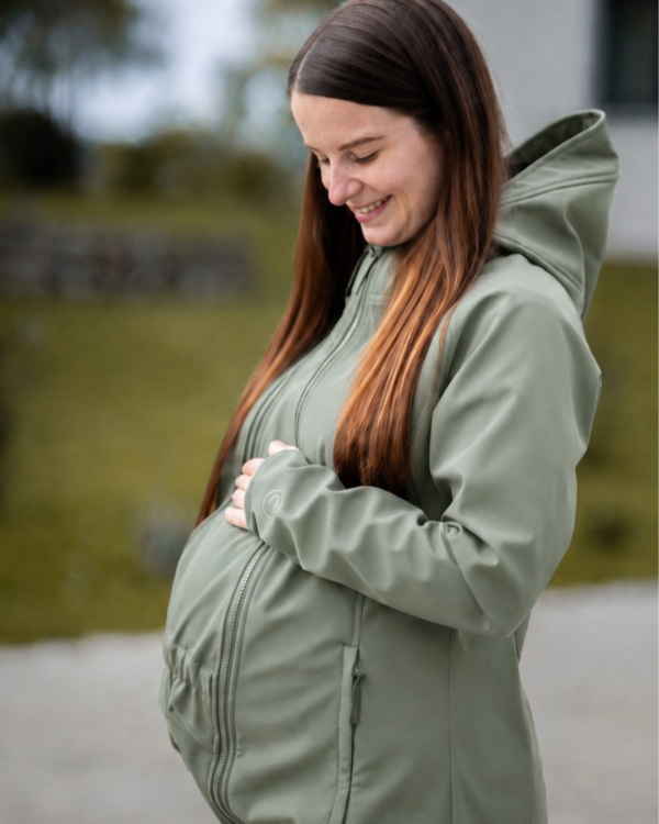 Alternativ vy av Mamalila - Softshell Babywearing Jacket Allrounder fit - Agave