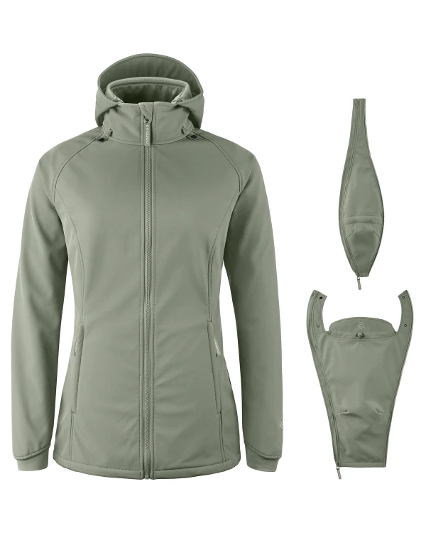 Mamalila - Softshell Babywearing Jacket Allrounder fit - Agave