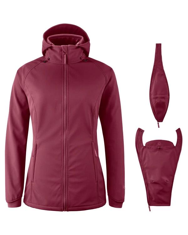 Mamalila - Softshell Babywearing Jacket Allrounder fit - Burgundy