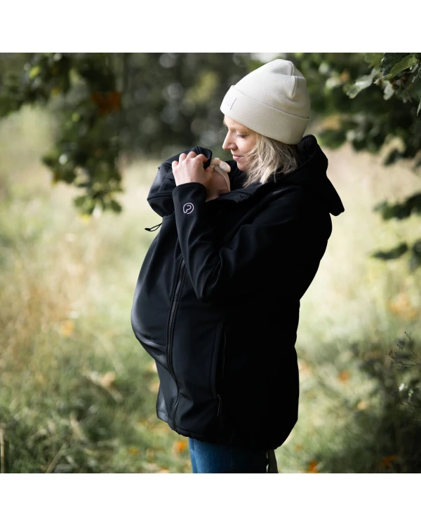 Alternativ vy av Mamalila - Softshell Babywearing Jacket Allrounder fit - Black