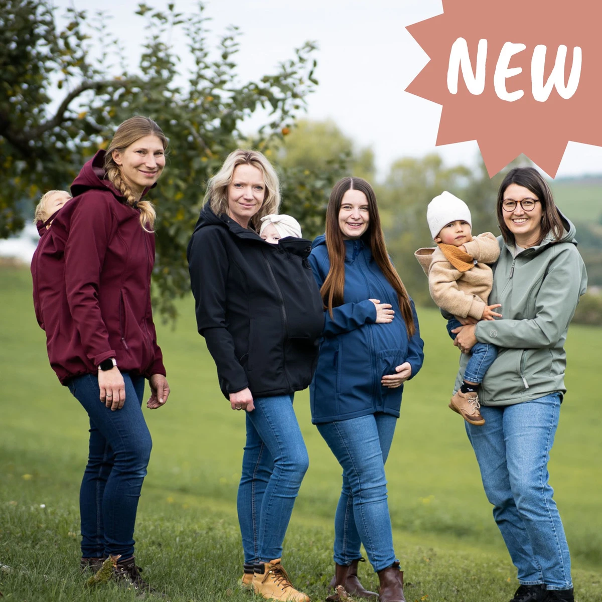 Mamalila - Softshell Babywearing Jacket Allrounder fit - Agave - Bild 6