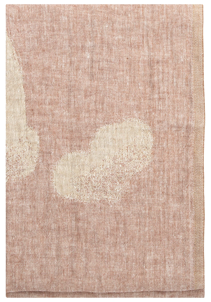 Badhandduk i 100 % lin – 95 × 180 cm – HIETSU – kanel & guld – Lapuan Kankurit
