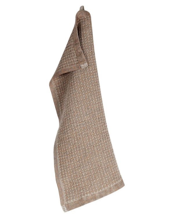Linnehandduk i 100 % lin – 46 × 60 cm – LUOTO – linne/brun – Lapuan Kankurit