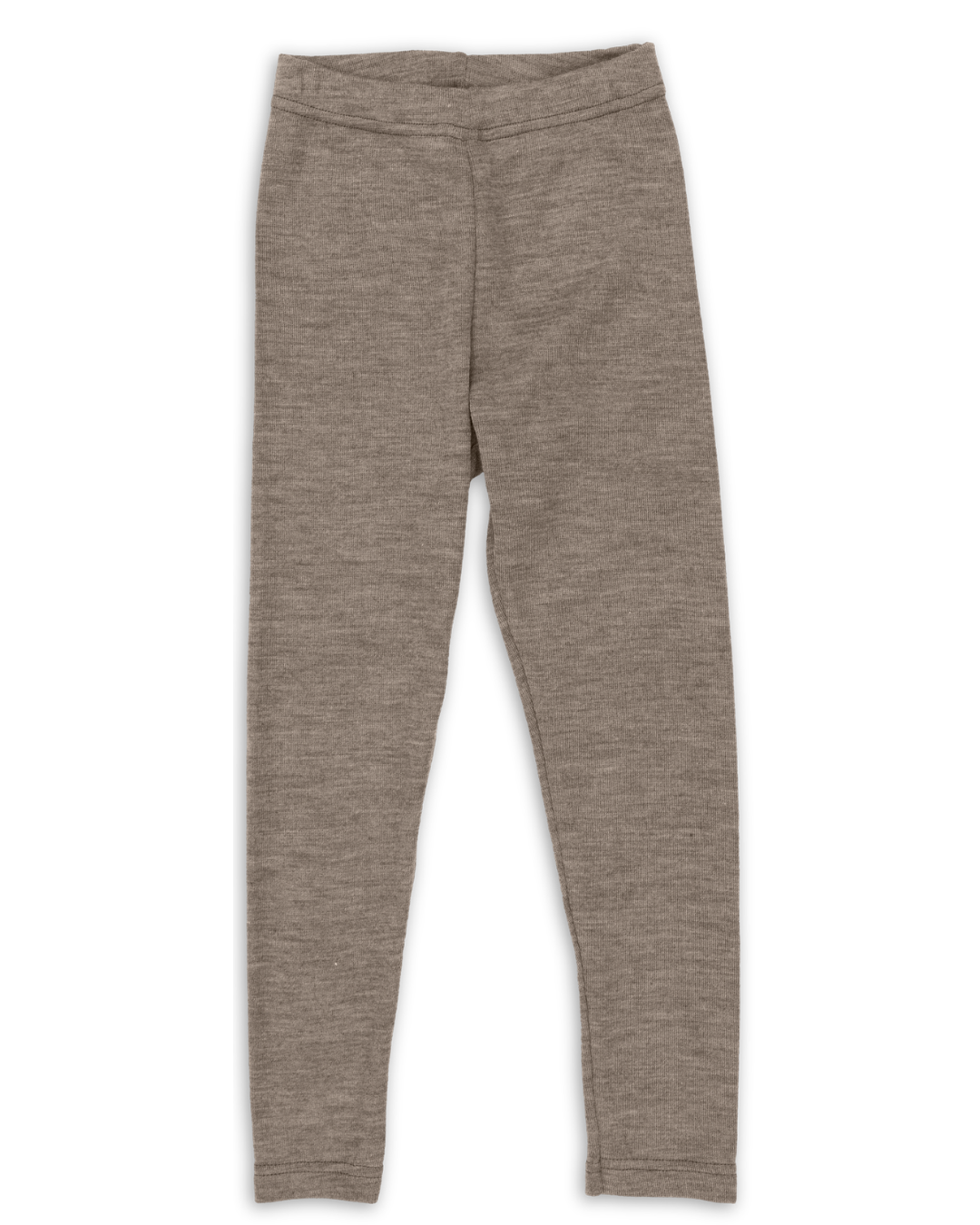 Barnleggings i 70/30 ekologisk merinoull/silke - Valnöt